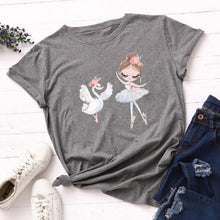 Load image into Gallery viewer, tee shirt femme Vogue Dance Girls Harajuku T Shirt Women Tshirts Short Sleeve Streetwear Womens T-shirts Femme Female Teeshirt