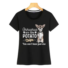 Load image into Gallery viewer, Tops T Shirt Women chihuahua are like potato Sexy Harajuku Short Female Tshirt
