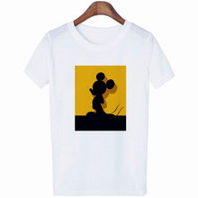 Load image into Gallery viewer, Mouse Cartoon Printing Harajuku T-shirt Women's Lion King Fashion Tshirt O-neck Short-sleeved shirt White Shirt  Clothing
