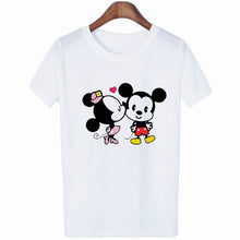 Load image into Gallery viewer, Mouse Cartoon Printing Harajuku T-shirt Women's Lion King Fashion Tshirt O-neck Short-sleeved shirt White Shirt  Clothing
