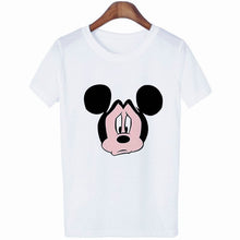 Load image into Gallery viewer, Mouse Cartoon Printing Harajuku T-shirt Women's Lion King Fashion Tshirt O-neck Short-sleeved shirt White Shirt  Clothing
