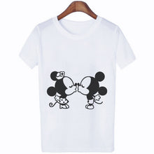 Load image into Gallery viewer, Mouse Cartoon Printing Harajuku T-shirt Women's Lion King Fashion Tshirt O-neck Short-sleeved shirt White Shirt Women's Clothing
