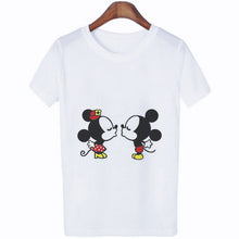 Load image into Gallery viewer, Mouse Cartoon Printing Harajuku T-shirt Women's Lion King Fashion Tshirt O-neck Short-sleeved shirt White Shirt Women's Clothing
