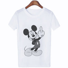 Load image into Gallery viewer, Mouse Cartoon Printing Harajuku T-shirt Women's Lion King Fashion Tshirt O-neck Short-sleeved shirt White Shirt Women's Clothing
