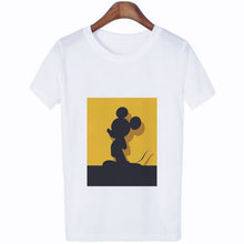 Load image into Gallery viewer, Mouse Cartoon Printing Harajuku T-shirt Women's Lion King Fashion Tshirt O-neck Short-sleeved shirt White Shirt Women's Clothing
