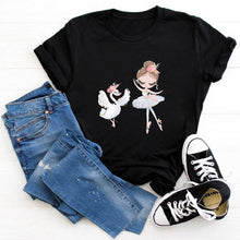 Load image into Gallery viewer, tee shirt femme Vogue Dance Girls Harajuku T Shirt Women Tshirts Short Sleeve Streetwear Womens T-shirts Femme Female Teeshirt
